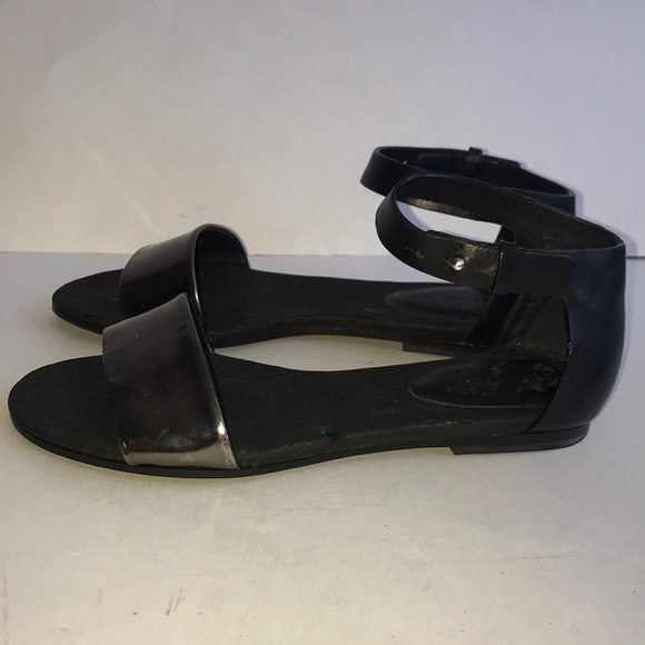 See by Chloe Specchio Cork Flat Sandal Size 36 Black Leather Upper Designer - Picture 4 of 13